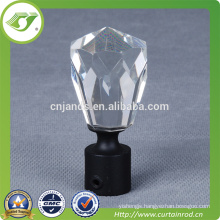 D-F0107 Guangzhou curtain accessories / color glass curtain rod finial